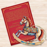 Adornos de madera con forma de caballo balancín de G. Debrekht - Decoración navideña - 8100196-3