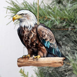 Bald Eagle Wooden Ornaments by G.Debrekht - Wildlife Holiday Decor - 8710101-2