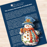 Snowman Decorative Wooden Clip-on Ornaments Set of 3 by G. Debrekht - Christmas Decor - 8091023C-S3