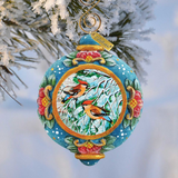 Cardinal Companions Sculpted Hand-Painted Christmas Ornament by G. DeBrekht - Wildlife Holiday Decor - 6102418