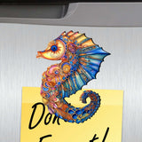 Mermaid and Friends Decorative Wooden Magnets Set of 6 by G. Debrekht - Coastal Decor - 8090064G-S6