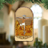 Crucifixion Religious Christian Sacred Icon Ornament - Inspirational Icon Decor - 87058