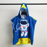 Toalla de baño infantil, bata de baño con capucha y estampado de dibujos animados, toalla de microfibra suave para niños, manta suave, toalla de playa usable, imprescindible para la playa, artículos de baño