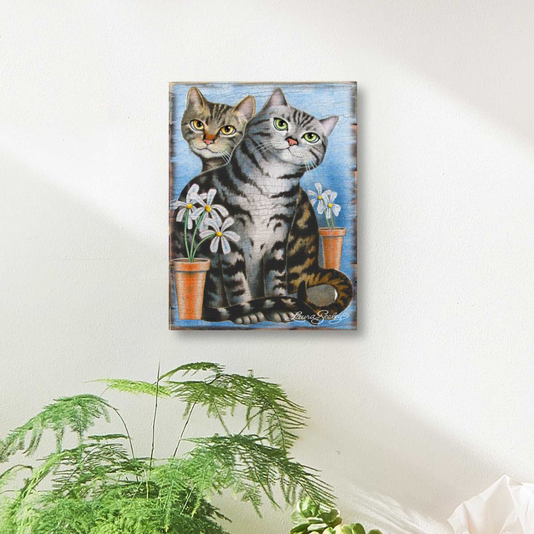 Arte mural de madera con golosinas para gatos de Laura Seeley - Decoración para perros y gatos - 8512115B