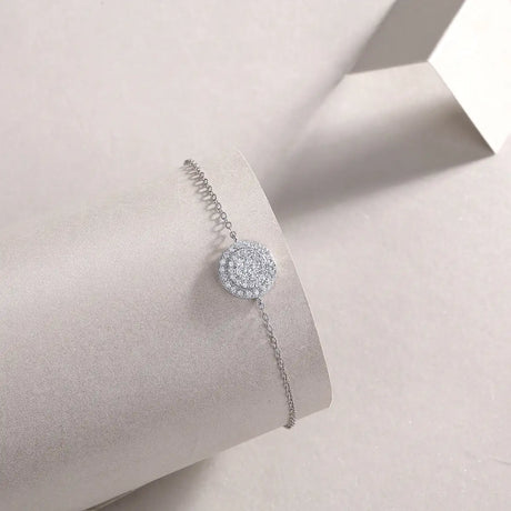 Luxury Fashion Mossan Diamond S925 Silver Bracelet - Lootquake