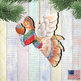 Adornos de madera de ángel de Pascua volador de G. DeBrekht - Decoración de primavera para Pascua - 8154154