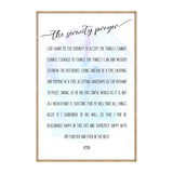 The Serenity Prayer - Wooden Kitchen blessing - God grant me the serenity - Contemporary decor - Religious wall art - Nursery wall art - 310340