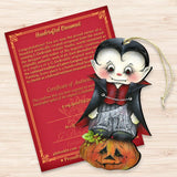 Dracula Wooden Ornaments Halloween by Jamie Mills-Price - Thanksgiving Halloween Decor - 8457401