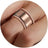 Glossy Trim Rhinestone Ring Titanium Steel - Lootquake