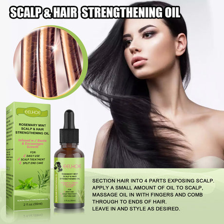 Rosemary Mint Hair Growth Fluid Scalp Massage - Lootquake