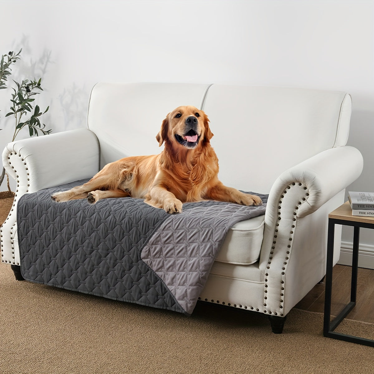 [Protector impermeable para cama de perro] Funda impermeable de doble cara para cama de perro, manta para mascotas, sofá, protector de muebles para perros