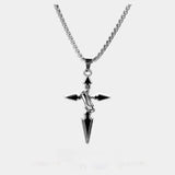 Minimalist Hip Hop Ring Cross Necklace - Lootquake