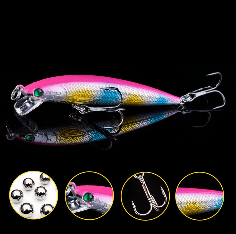 7CM Triple-Sharp Minnow Fishing Lure