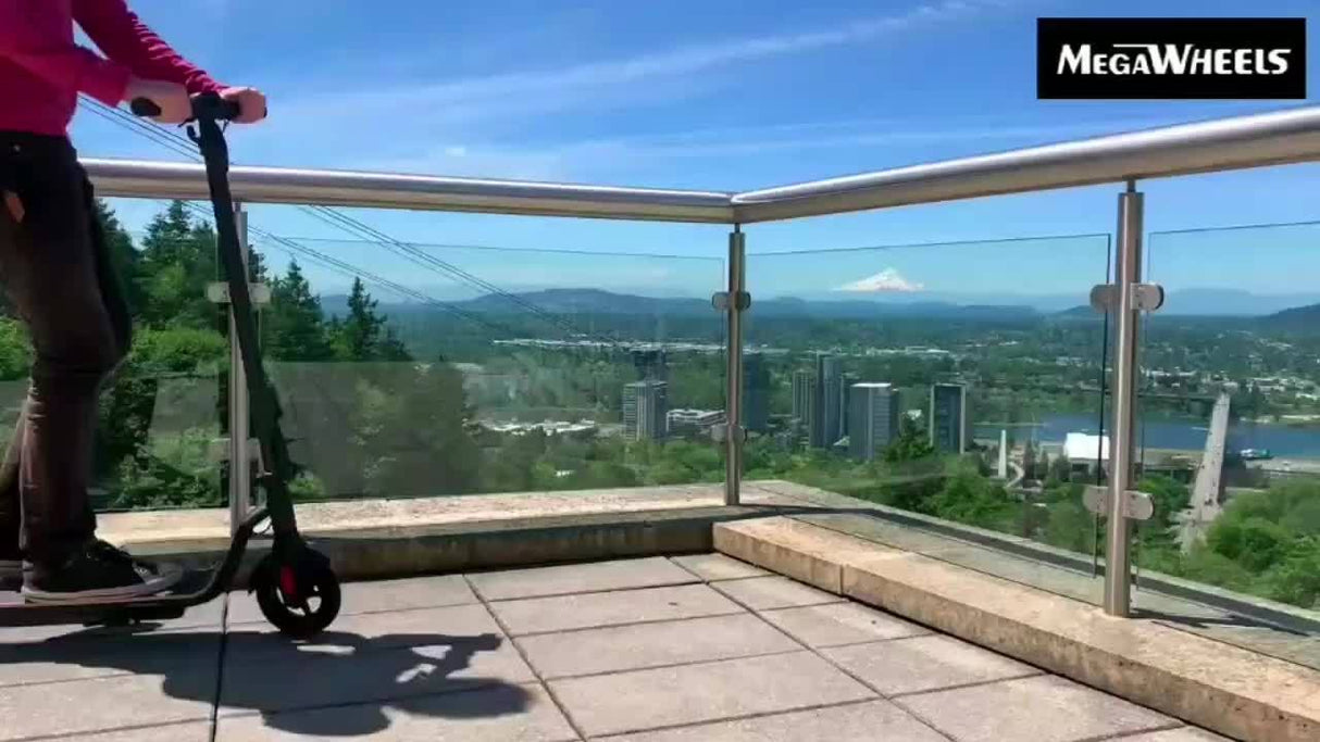 MEGAWHEELS S10 Foldable Electric Scooter For Adults With 8" Solid Tires, 15.5mph Top Speed, 3 Speed Modes And Up To 15miles Range Only 26.46LB Lightweight E-scooter For Commuting And As A Christmas Gift.