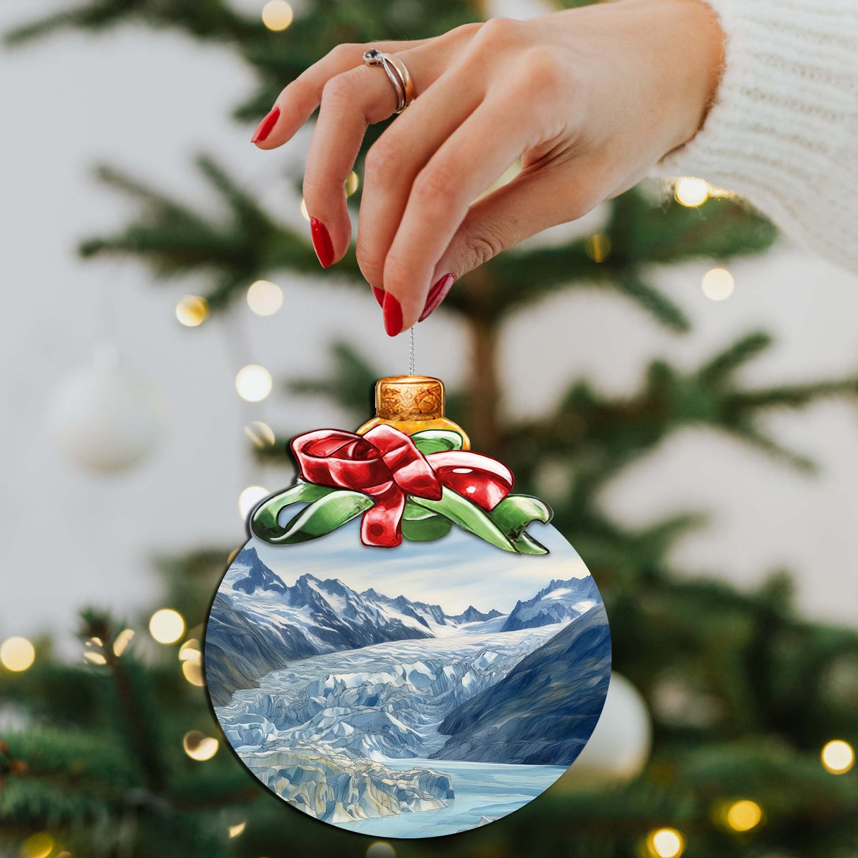 The Beauty That is Alaska Wooden Ornaments by G.Debrekht - Wildlife Holiday Decor - 870029