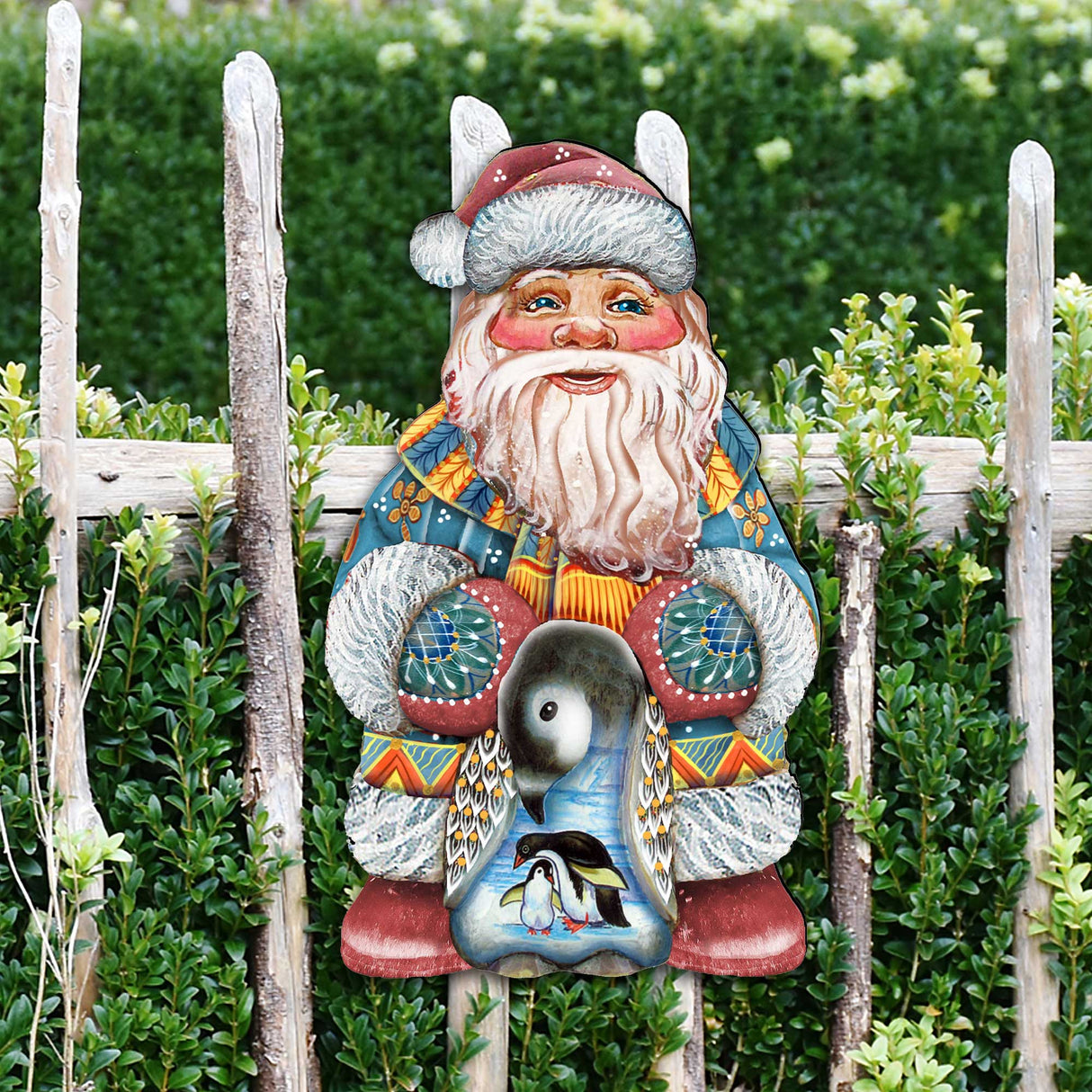 Penguin Santa Christmas Door Decor by G. DeBrekht - Christmas Santa Snowman Decor - 8118051H