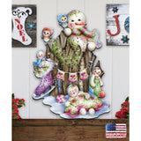 Christmas Time Christmas Door Decor by Jamie Mills-Price - Christmas Santa Snowman Decor - 8457502H