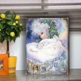 Arte mural de madera de fantasía de la Reina de las Nieves de Josephine Wall - Decoración de fantasía - 852143-JW