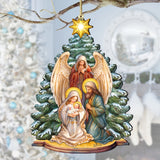 Adornos de madera para la Natividad de la Sagrada Familia de G. DeBrekht - 8611042