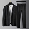 White Men's Casual Suit Jacket Men's Spring And Summer - Lootquake