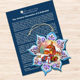 Waiting for Christmas Snowflake Wooden Ornaments Set of 3 by G. Debrekht - Christmas Decor - 8090150-S3