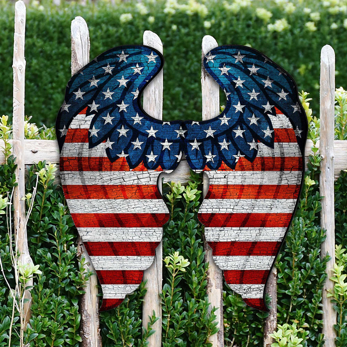 USA Wings Decorative Holiday Door Decor - American Christmas Decor - 8187131H