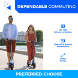 1 Ninebot M4 Adult Electric Scooter - Foldable Commuter Model with 600W Motor, 10-inch Pneumatic Tires, Dual Suspension & Braking System, Cruise Control, Seat for Pets, 31-Mile Range, Fast Charging, Black Aluminum Alloy, U.S.