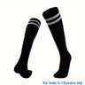 1 par de calcetines deportivos a rayas hasta la rodilla para niños: transpirables y cómodos para baloncesto, fútbol y running.