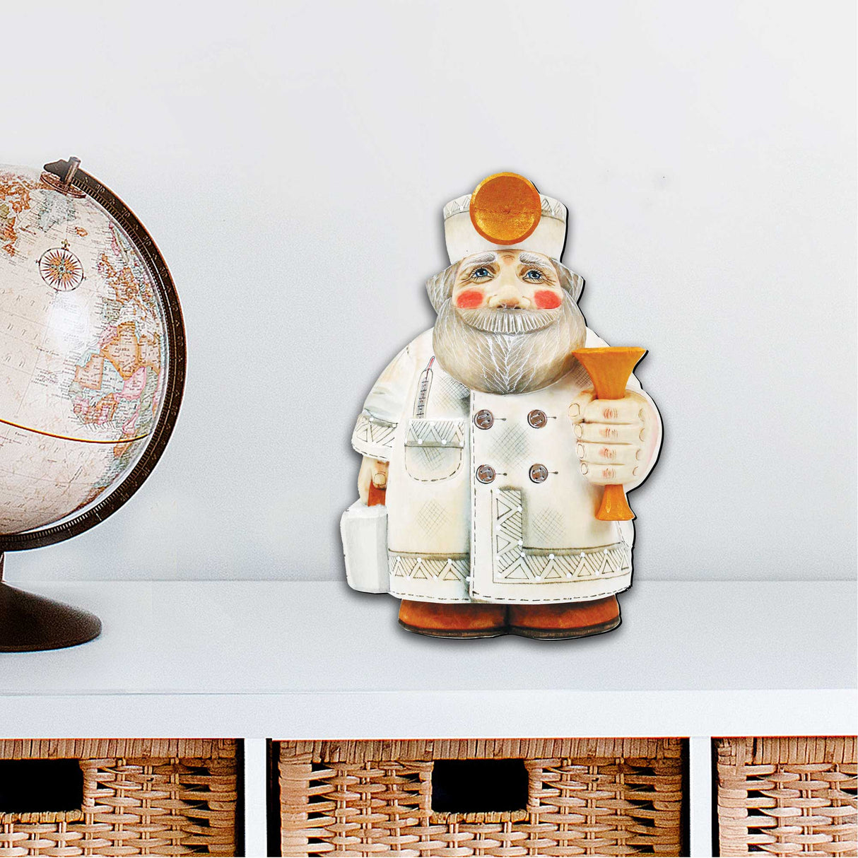 Doctor Santa Christmas Door Decor by G. DeBrekht - Christmas Santa Snowman Decor - 8151921H