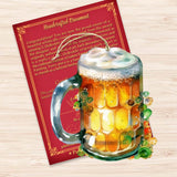 Irish Beer Mug Wooden Ornaments by G. DeBrekht Celtic St Patrick Decor - 8652775