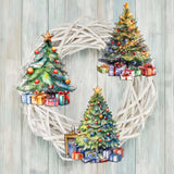 Christmas Tree Decorative Wooden Clip-on Ornaments Set of 3 by G. Debrekht - Christmas Decor - 8091044C-S3