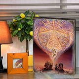 Bless Our Land Fantasy Wooden Wall Art by Josephine Wall - Fantasy Decor - 852155-JW