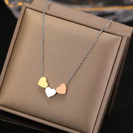 Stainless Steel Sweetheart Necklaces with Charms for Women - Lootquake