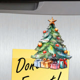 Christmas Tree Decorative Wooden Magnets Set of 6 by G. Debrekht - Christmas Decor - 8090044G-S6