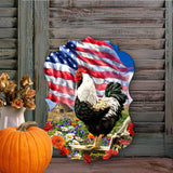 Morning in America Holiday Door Decor by D. Gelsinger - American Christmas Decor - 8467104H-DG