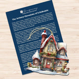 Christmas Houses Decorative Wooden Ornaments Set of 3 by G. Debrekht - Christmas Decor - 8091024-S3