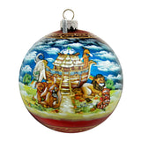 Noah's Ark Ball Glass Ornament Limited Edition by G. DeBrekht - Nativity Holiday Decor - 73859