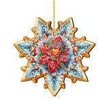 Snow Maiden Snowflake Wooden Ornaments by G. Debrekht - Christmas Decor - 8688401
