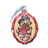 Note to North Pole Santa Mercury Glass Ornament by Jamie Mills-Price - Christmas Santa Snowman Décor - 778205-7510