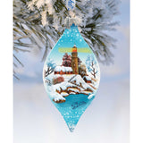 Winter Village Glass Ornament Set of 3 by G. DeBrekht - Christmas Decor - 74110-B3
