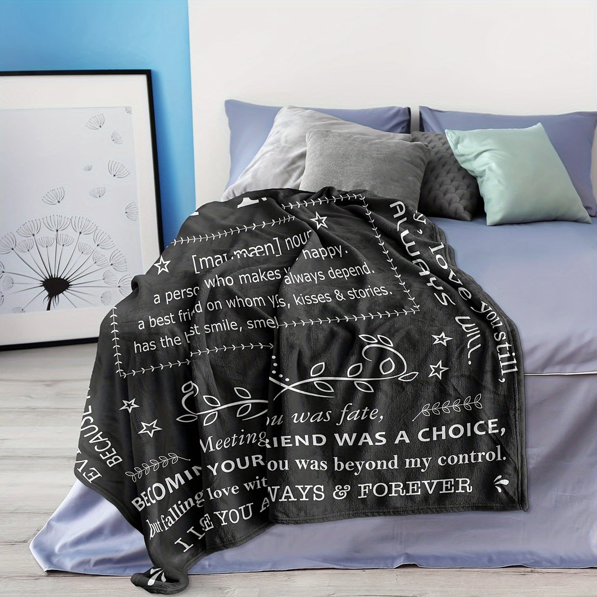 1pc Gifts Blanket For Him, Husband Boyfriend Gifts Blanket, Birthday Gift Ideas For Boyfriend, I Love You Gifts For Him Perfect For Birthday, Anniversary, Christmas, Valentine's Day, Soft And Comfortable Throw Blanket