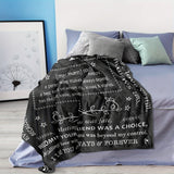 1pc Gifts Blanket For Him, Husband Boyfriend Gifts Blanket, Birthday Gift Ideas For Boyfriend, I Love You Gifts For Him Perfect For Birthday, Anniversary, Christmas, Valentine's Day, Soft And Comfortable Throw Blanket