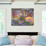 Arte mural de madera Titania Fantasy de Josephine Wall - Decoración de fantasía - 852112-JW