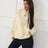 Women's Solid Color Floral Long Sleeved Sweatshirt - Lootquake