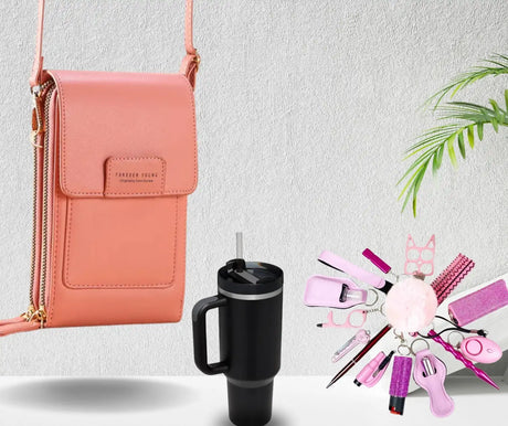 Viral Cellphone Purse Safety Set With Tumbler - Lootquake