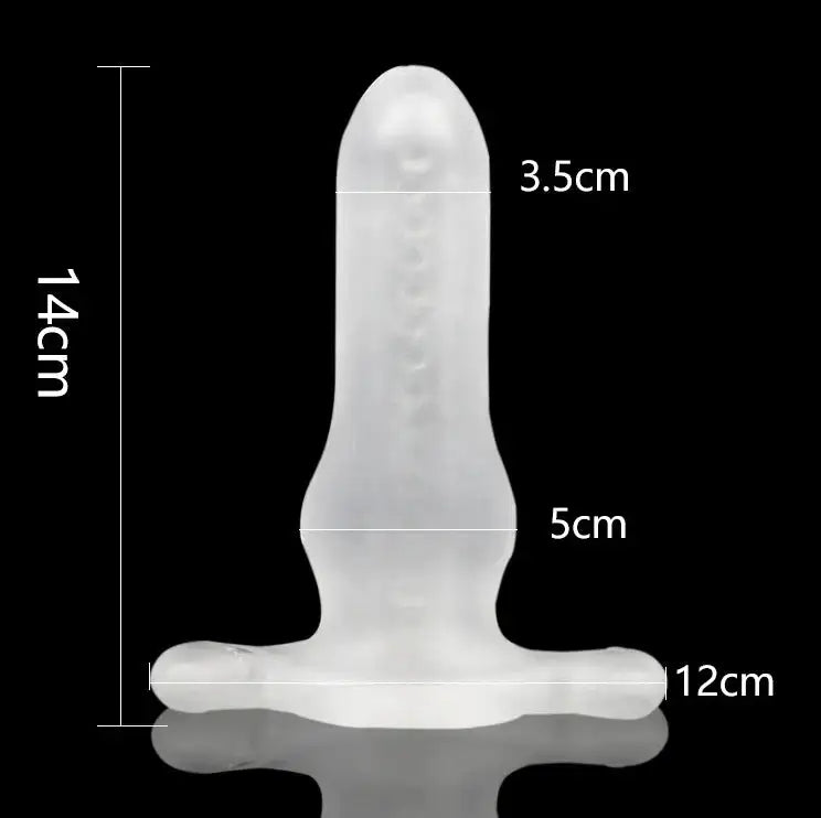 Tapón anal hueco de silicona blanda - Juguete para adultos