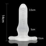 Tapón anal hueco de silicona blanda - Juguete para adultos