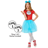 Girls Dr. Seuss Thing 1 & 2 Costume