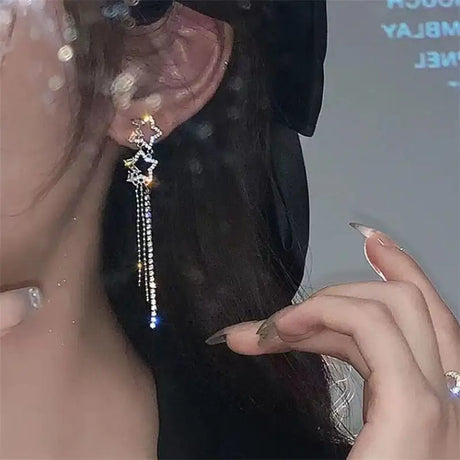 XINGX Water Drop Tassel Earrings Earrings Simple - Lootquake
