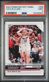Graded 2024 Panini Instant WNBA Caitlin Clark #268 Rookie RC Basketball Card PSA 9 Mint
